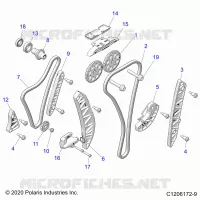 ENGINE, TIMING AND OIL CATENA DRIVES
