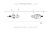 TRASMISSIONE, DRIVE SHAFT, FRONT