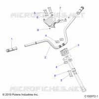 TIMONE, HANDLEBAR AND CLAMPS