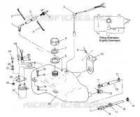 SERBATOIO OLIO SLX 780 B964287 and Intl. SLX 780 I964287 (4937443744A012)