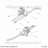 FRENO ANTERIORE BRAKE LEVER AND MASTER CYLINDER