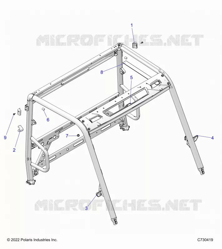 CHASSIS, CAB TELAIO AREA, AND BRAKE EDGE COVER