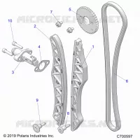 CAM CATENA AND TENSIONER