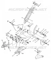 SWING ARM WELD. / AMMORTIZZATORE POSTERIORE ASSEMBLY TRAIL BOSS / W928527 (4922892289021A)
