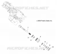 TRASMISSIONE, PRINCIPALE SCATOLA INGRANAGGI OUTPUT SHAFT