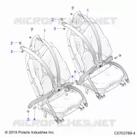 SEDE MOUNTING, REAR, 6 POINT