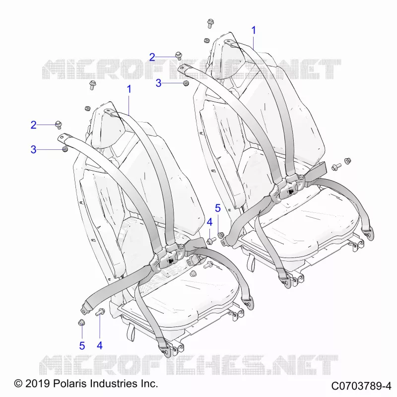 SEDE MOUNTING, REAR, 6 POINT