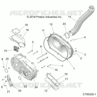 DRIVE TRAIN, COPERCHIO FRIZIONE AND DUCTING