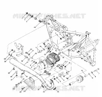 ENGINE AND SUPPORTO MARMITTA  (4914761476005A)