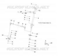 STEERING, STERZO POST AND TIE ROD ASM.