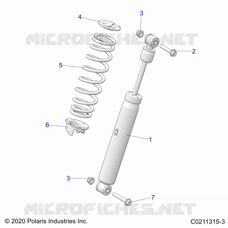 SUSPENSION, AMMORTIZZATORE POSTERIORE