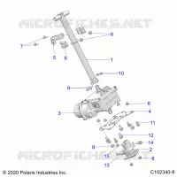 STEERING, STERZO POST ASM.