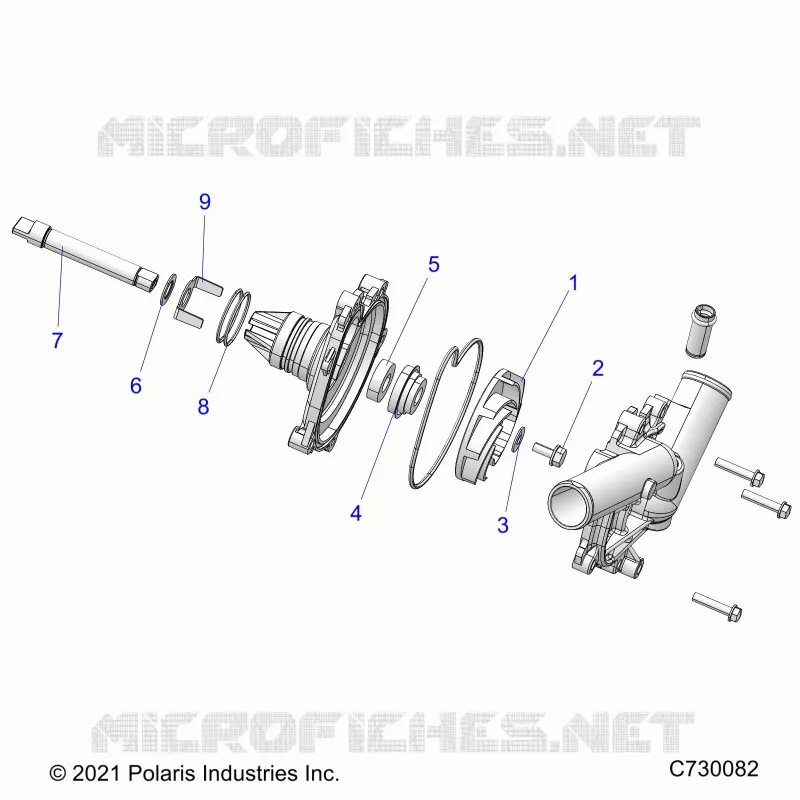 MOTORE, WATERPUMP ASSEMBLY- R23RRE99PJ/RRS99PK (C730082)