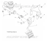 FRENOS, PEDAL and CILINDRO PRINCIPALE MOUNTING