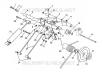 POSTERIORE COPPIA ARM 500 INDY 0982764(A)(B) and EUROPEAN 500 INDY E982764A (4942104210B010)