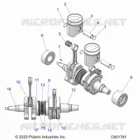 ENGINE, PISTON AND ALBERO MOTORE