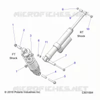 SUSPENSION, SHOCK MONTAGGIO, REAR SUSP.
