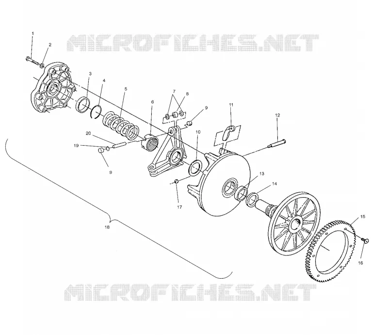 TRASMISSIONE FRIZIONE (ELECTRIC START MODELS)