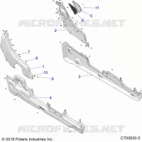 CARROZZERIA POSTERIORE, FENDERS, AND ROCKERS