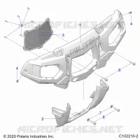PARAURTI ANTERIORE AND MOUNTING