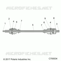 TRASMISSIONE, FRONT HALF SHAFT