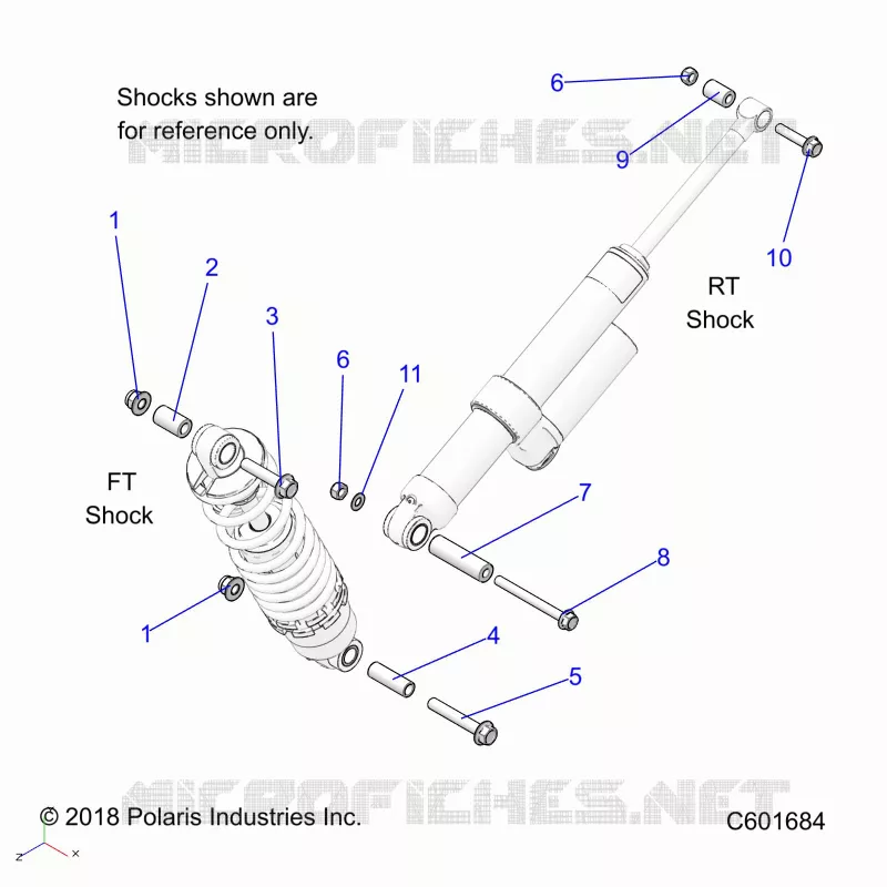SUSPENSION, SHOCK MONTAGGIO, REAR SUSP.
