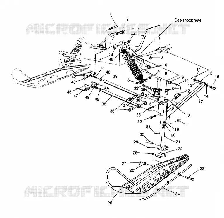SOSPENSIONI ANTERIORI and SCIARE XLT 0950756, XLT SKS 0950556,  XLT SKS EURO E95055 (4928842884B004)