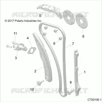 CAM CATENA AND TENSIONER
