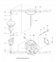 MOTORE, CARBURATORE, UPPER