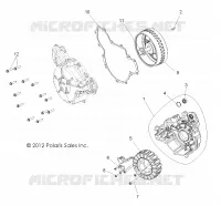 MOTORE, STATOR AND COVER