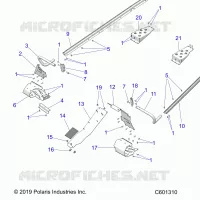 CHASSIS, PROTEZIONE FRIZIONE, FOOTRESTS, TUNNEL GRIPS