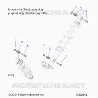 SUSPENSION, SHOCK MONTAGGIO, REAR SUSP.