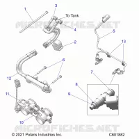 SISTEMA DI ALIMENTAZIONE CARBURANTE, RAIL, LINES AND THROTTLE BODY
