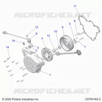ENGINE, STATOR AND FLYRUOTA