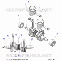 ENGINE, PISTON AND ALBERO MOTORE