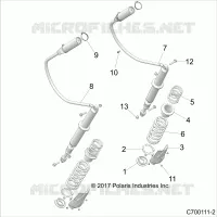 SUSPENSION, REAR SHOCK MONTAGGIO