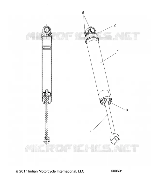 SUSPENSION, AMMORTIZZATORE POSTERIORE TRACK (SP)