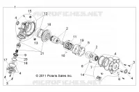 TRASMISSIONE, FRONT SCATOLA DEGLI INGRANAGGI INTERNALS