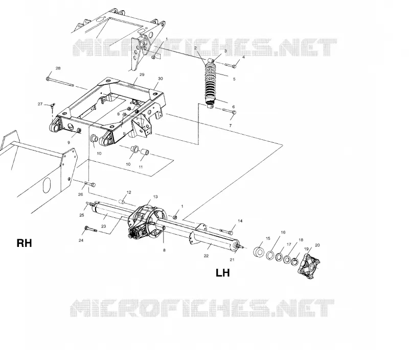 POSTERIORE SWING ARM   SHOCK