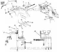 CONSOLE   CABLAGGIO 600 XCR SP 0965677 AND EUROPEAN 600 XCR SP E965677 (4932063206A011)