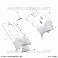 POSTERIORE CAB AND HEAT SHIELDS