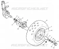 RUOTA ANTERIORE Sport 400L W97BA38C and Trail Blazer W97BA25C (4940124012B004)