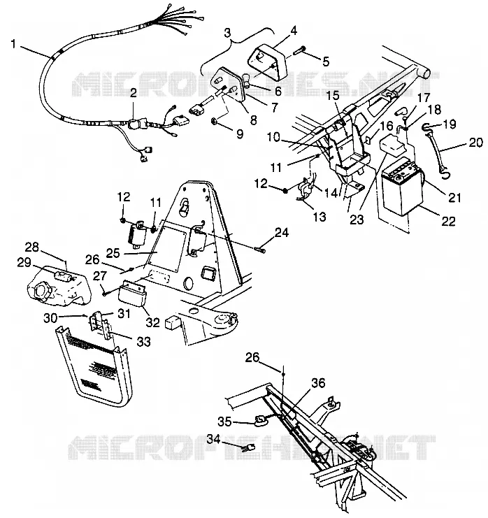 ELETTRICO/FANALE POSTERIORE XPLORER 400L W97CC38C (4939753975C008)