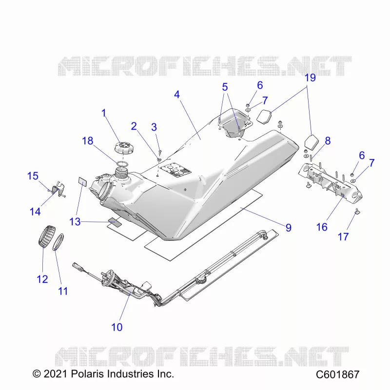 SISTEMA DI ALIMENTAZIONE CARBURANTE, FUEL TANK ASM.