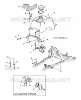 CARBURANTE TANK AND CARBURATORE MOUNTING