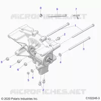 TRASMISSIONE, REAR GEARCASE MOUNTING