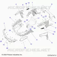 CARROZZERIA POSTERIORE RACK AND FENDERS