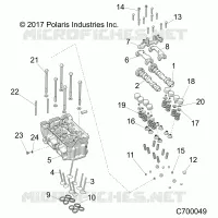 ENGINE, TESTA CILINDRO AND VALVES
