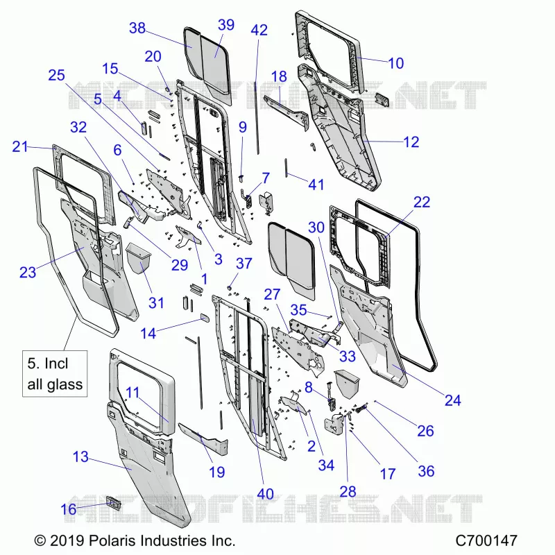 PORTE, REAR, FULL