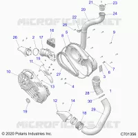 TRASMISSIONE, CLUTCH COVER AND DUCTING